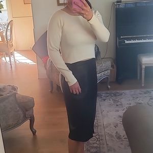 White House Black Market Cropped Sweater